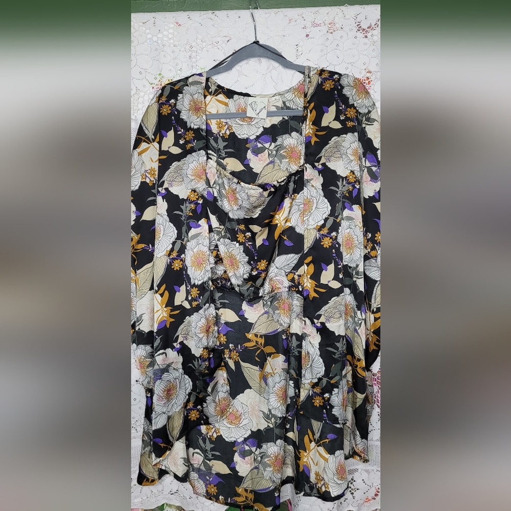XL, Crop top and Kimono, Black